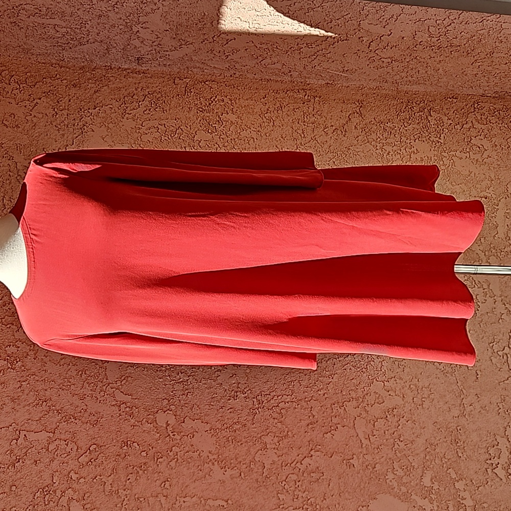 Eileen Fisher Georgette Silk Trapeze Crepe Serrano Mini Dress Size